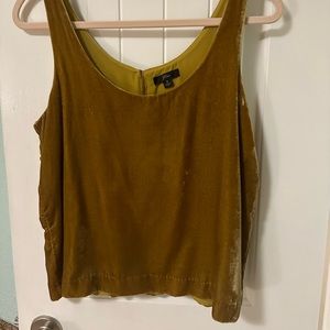 Lux velvet tank, fully lined, from J.Crew
